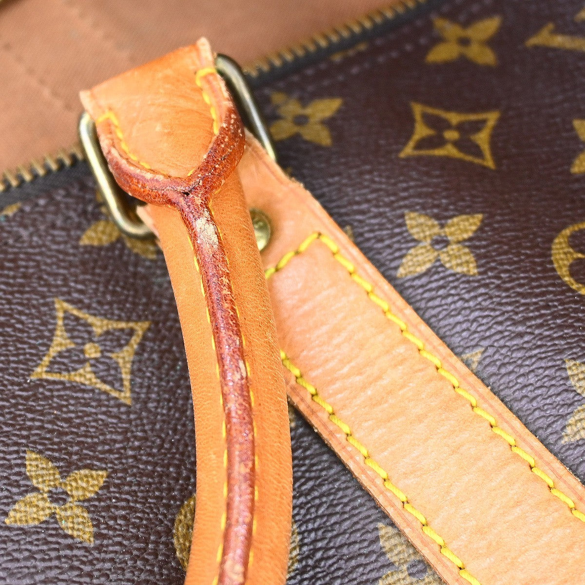Louis Vuitton Keepall Bag Monogram Canvas Brown Canvas Travel Bag Bag (Pre-Owned)