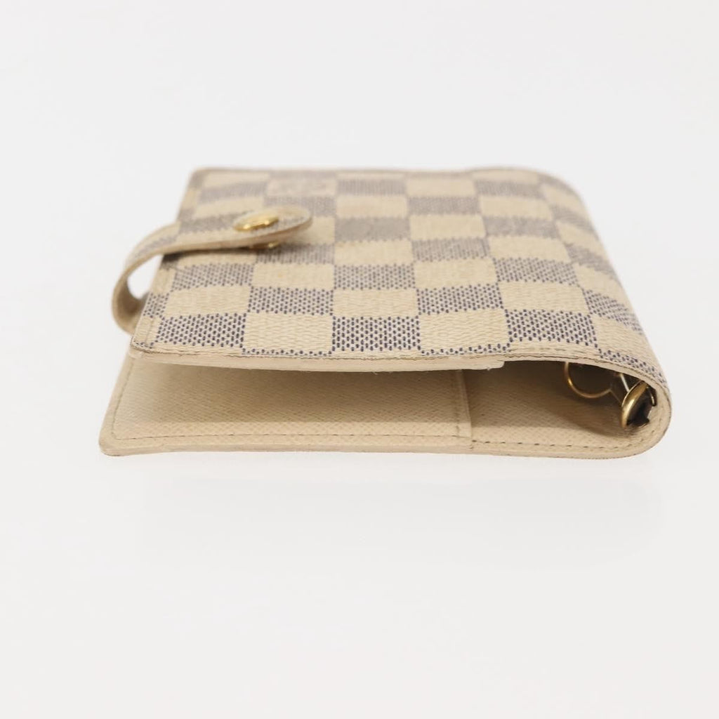 Louis Vuitton Agenda Cover Damier Azur Beige Canvas Toiletry Case Accessory (Pre-Owned)