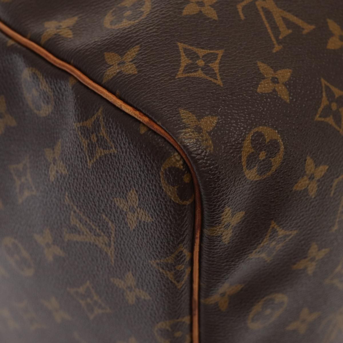Louis Vuitton Keepall Bag Monogram Canvas Brown Canvas Travel Bag Bag (Pre-Owned)
