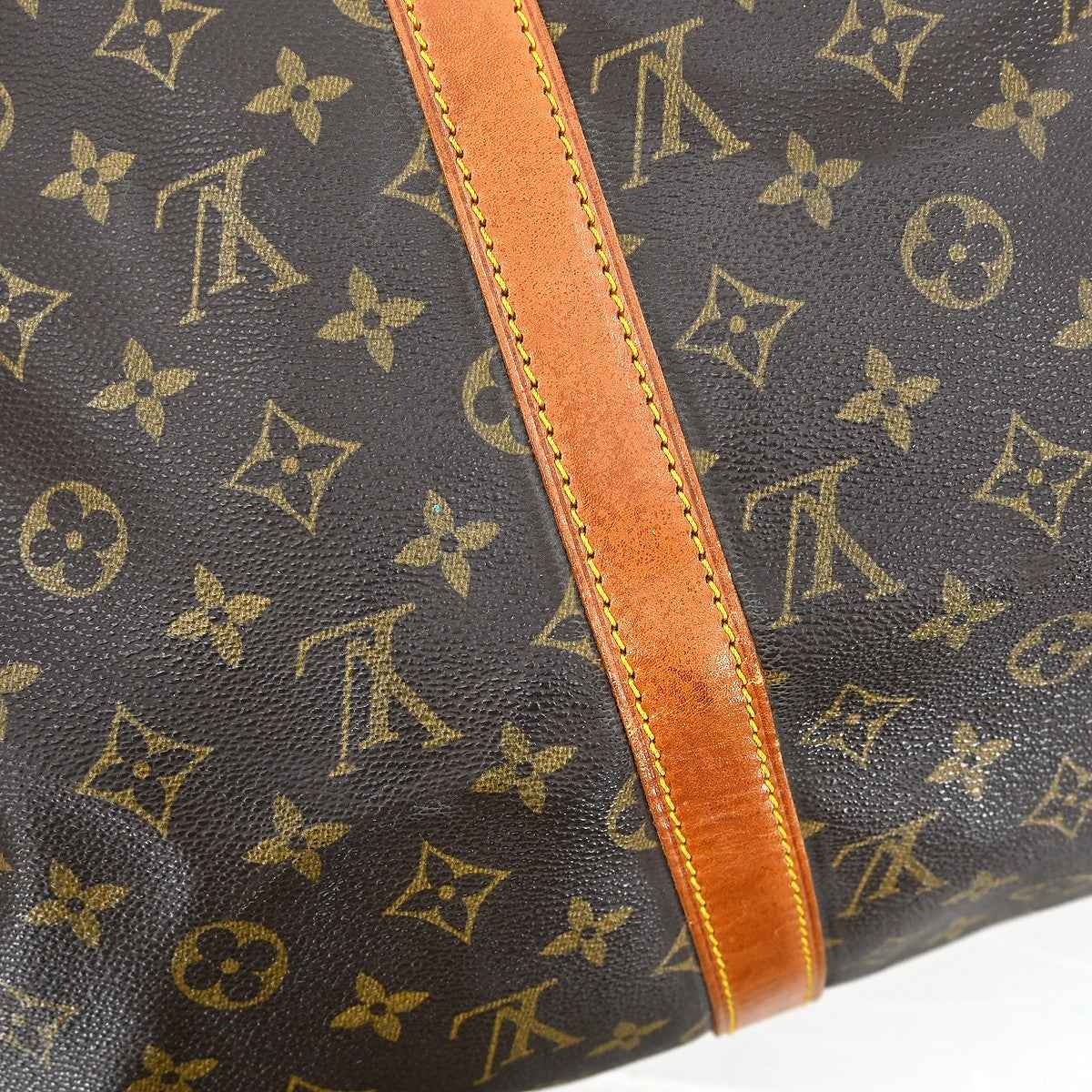 Louis Vuitton Keepall Bag Monogram Canvas Brown Canvas Travel Bag Bag (Pre-Owned)