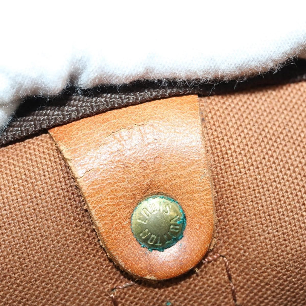 Louis Vuitton Keepall Bag Monogram Canvas Brown Canvas Travel Bag Bag (Pre-Owned)