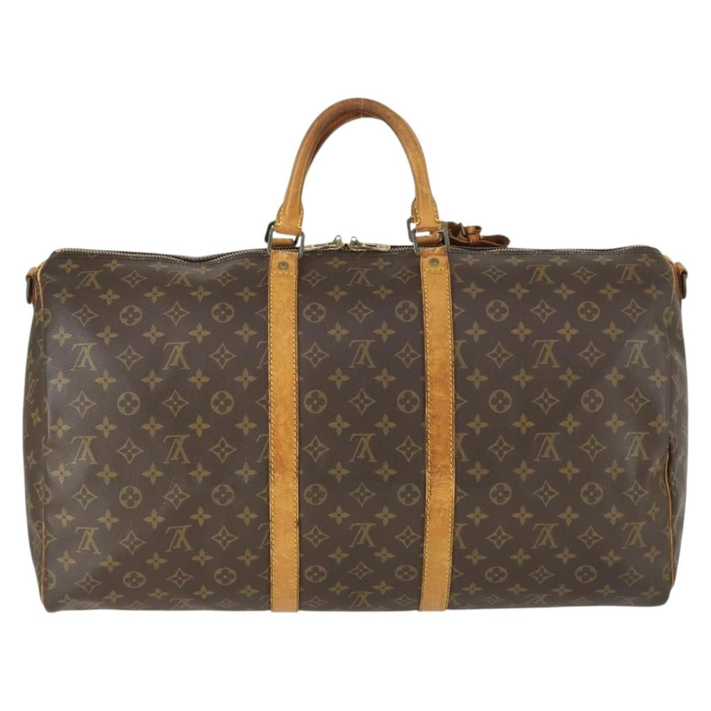 Louis Vuitton Keepall Bag Monogram Canvas Brown Canvas Travel Bag Bag (Pre-Owned)