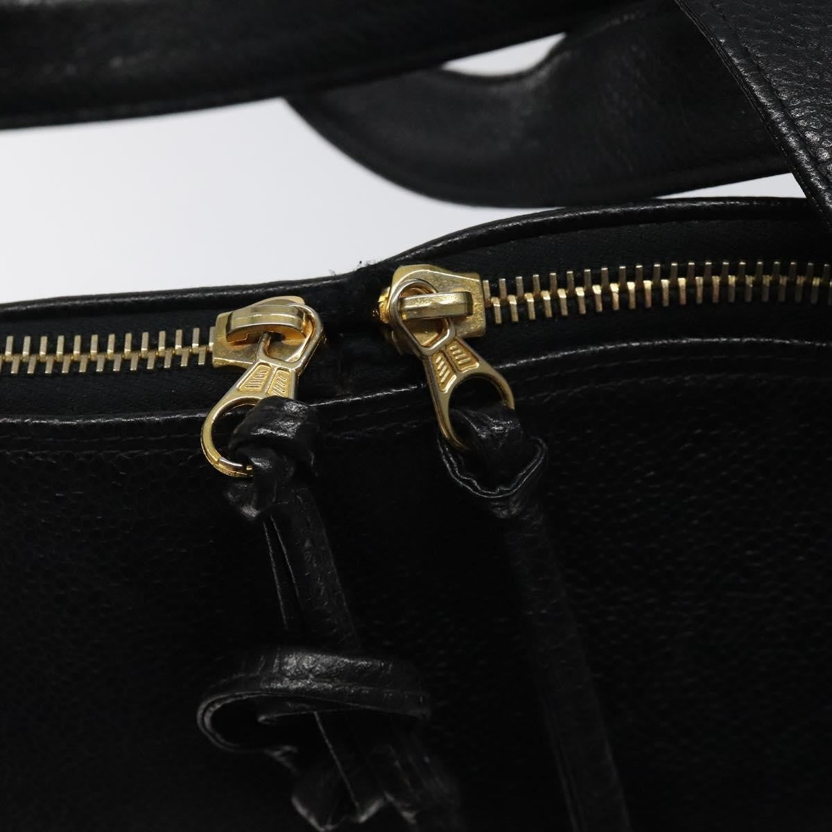 Chanel Vintage Cc Dome Bag Caviar Black Calfskin Handbag (Pre-Owned)