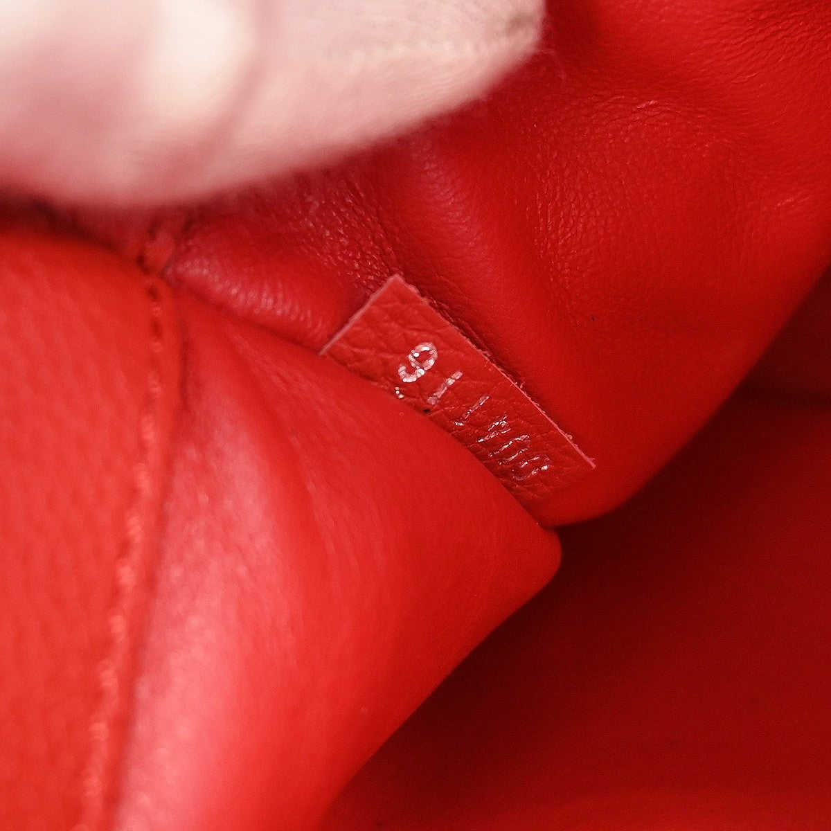 Louis Vuitton City Steamer Handbag Leather Red Leather Tote Bag Bag (Pre-Owned)