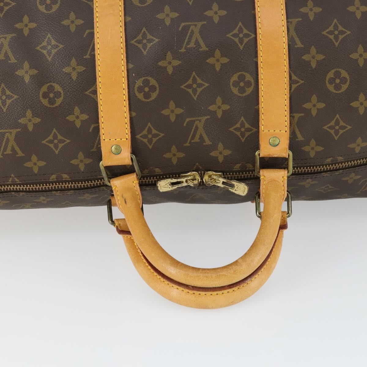 Louis Vuitton Keepall Bag Monogram Canvas Brown Canvas Travel Bag Bag (Pre-Owned)