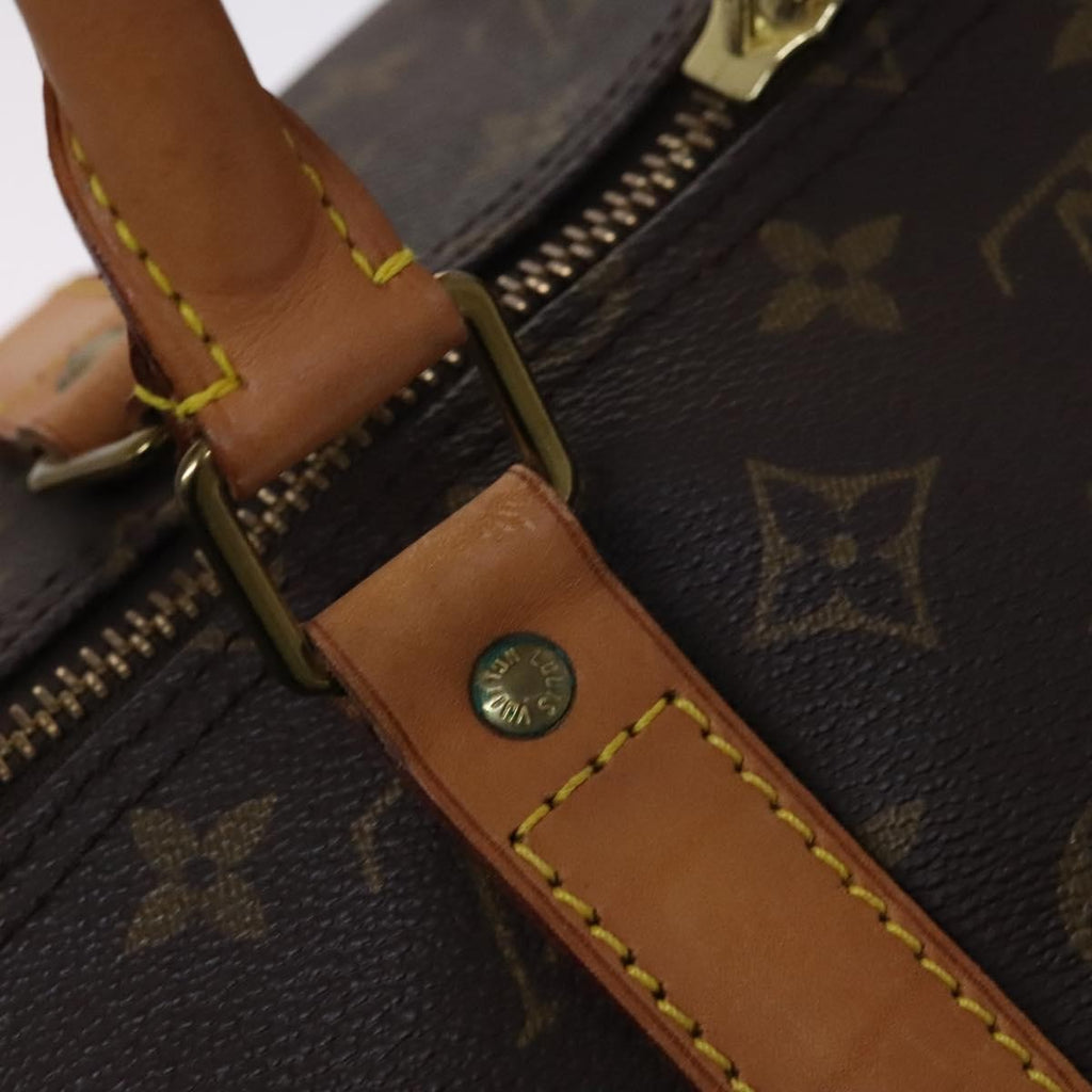 Louis Vuitton Keepall Bag Monogram Canvas Brown Canvas Travel Bag Bag (Pre-Owned)