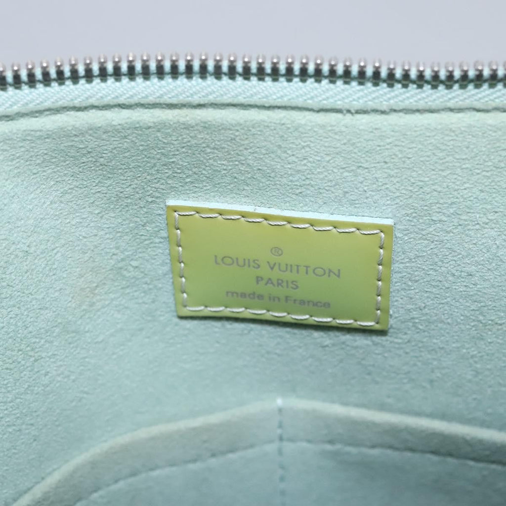 Louis Vuitton Alma Handbag Electric Epi Leather Green Patent_Leather Handbag (Pre-Owned)