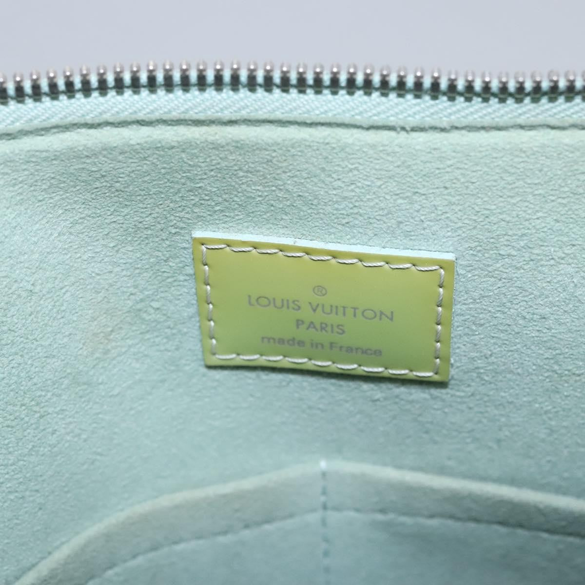 Louis Vuitton Alma Handbag Electric Epi Leather Green Patent_Leather Handbag (Pre-Owned)