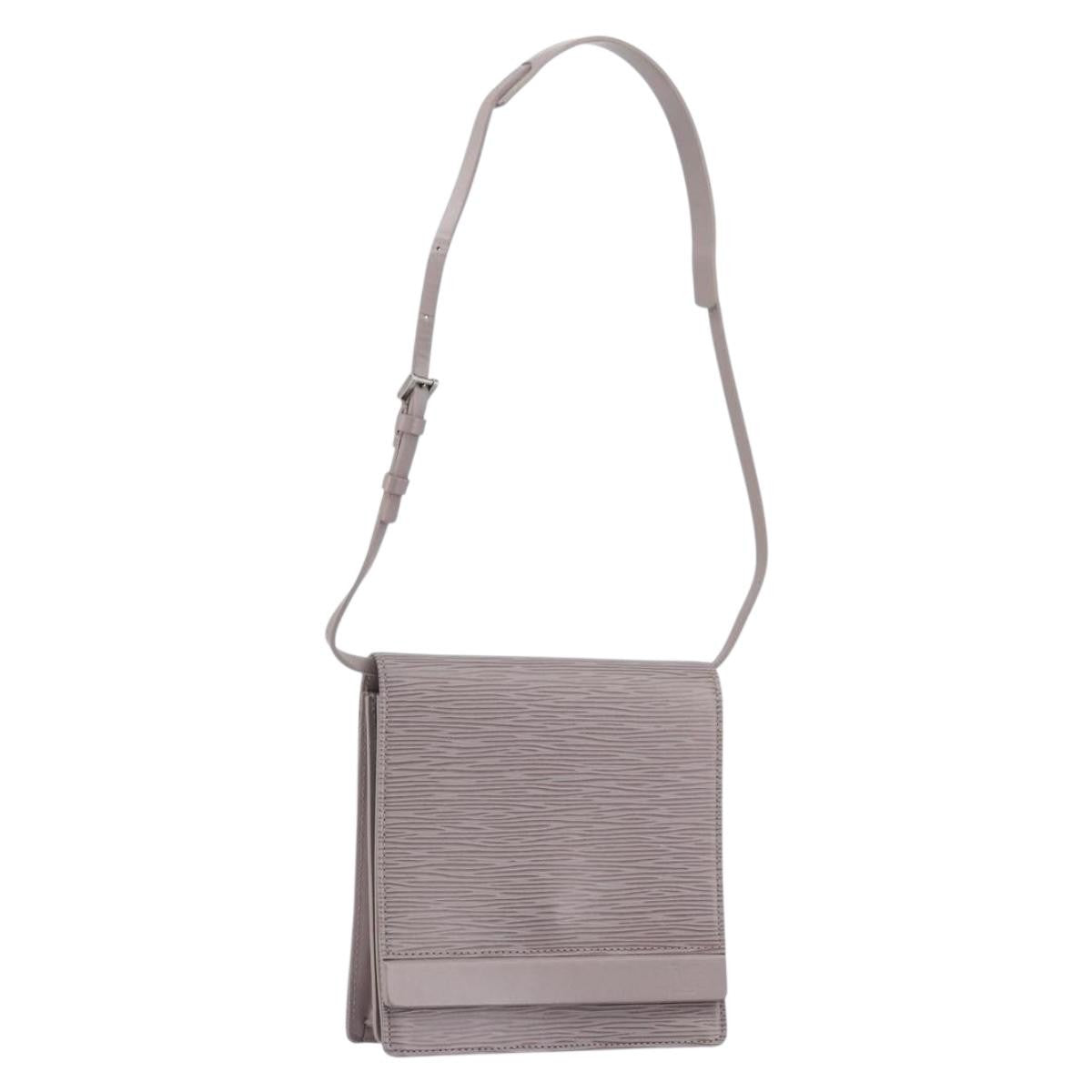 Louis Vuitton Biarritz Shoulder Bag Epi Leather Purple Leather Clutche & Pouche Bag (Pre-Owned)