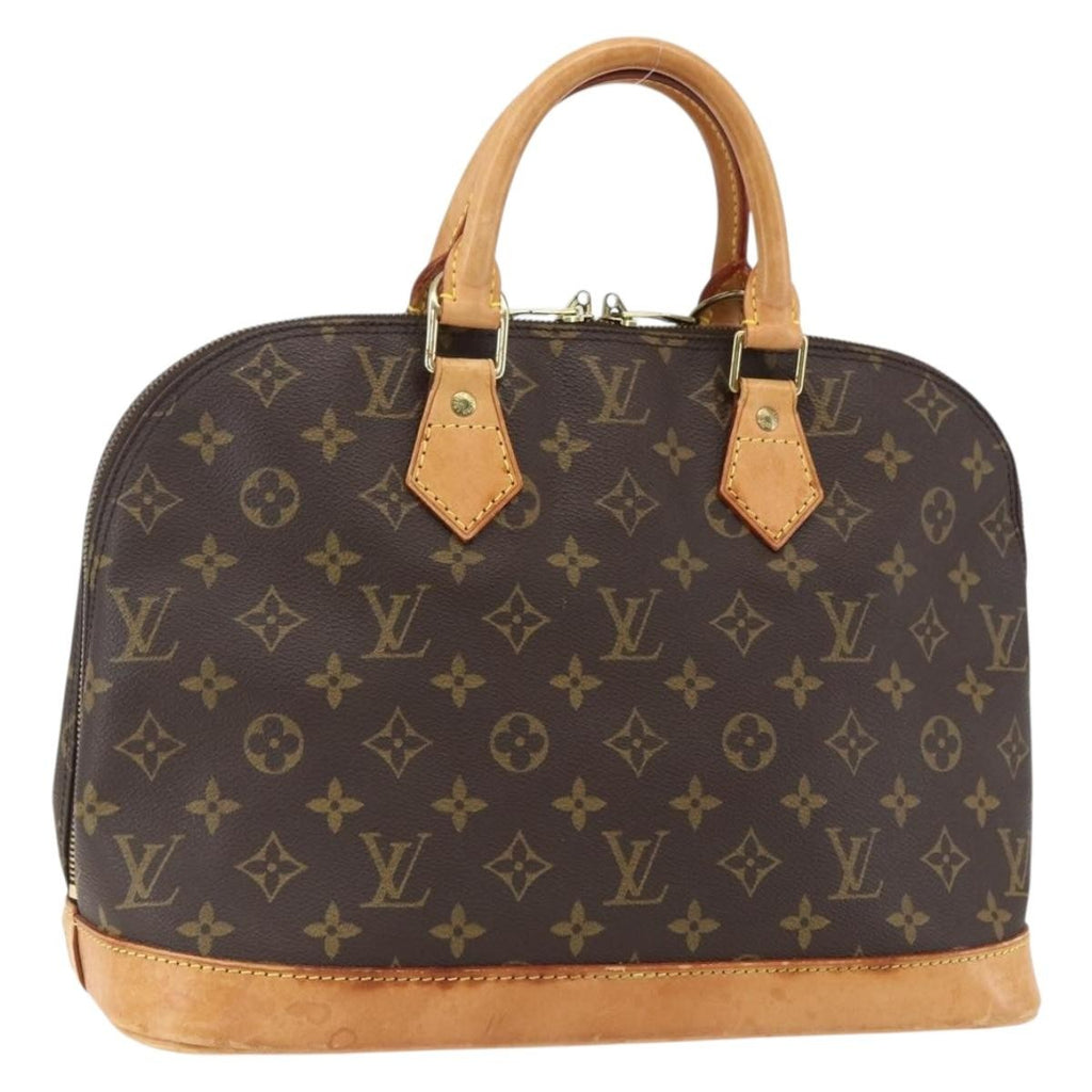 Louis Vuitton Alma Handbag Monogram Canvas Brown Canvas Handbag (Pre-Owned)