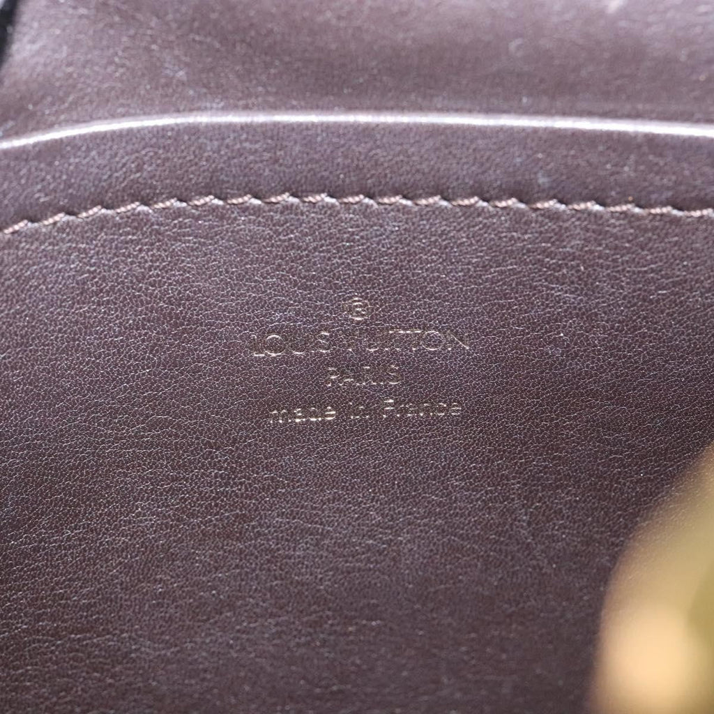 Louis Vuitton Charms Pochette Pvc Over Printed Silk Brown Canvas Clutche & Pouche Bag (Pre-Owned)