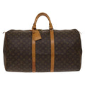 Louis Vuitton Keepall Bag Monogram Canvas Brown Canvas Travel Bag Bag (Pre-Owned)