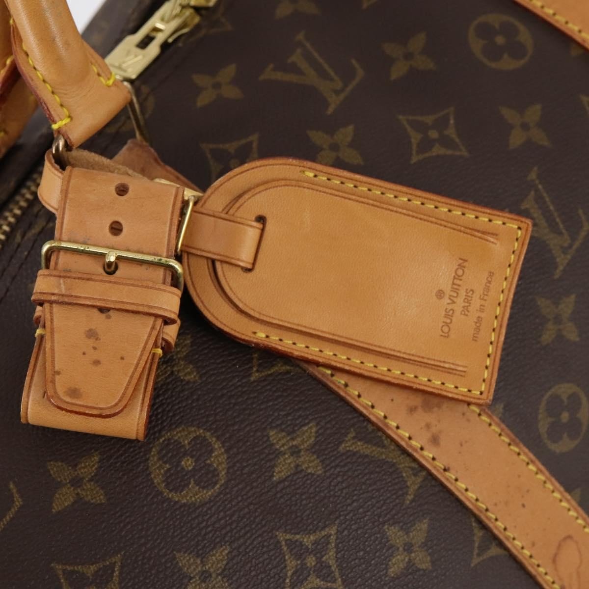 Louis Vuitton Keepall Bag Monogram Canvas Brown Canvas Travel Bag Bag (Pre-Owned)