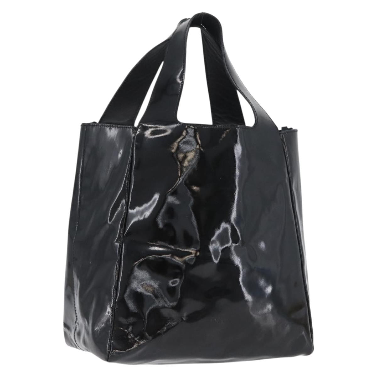 Prada Vintage Handbag Patent Leather Black Patent_Leather Handbag (Pre-Owned)