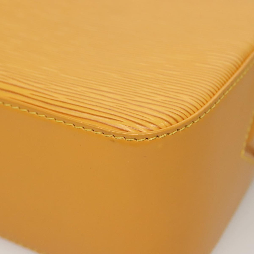 Louis Vuitton Buci Handbag Epi Leather Yellow Leather Shoulder Bag Bag (Pre-Owned)