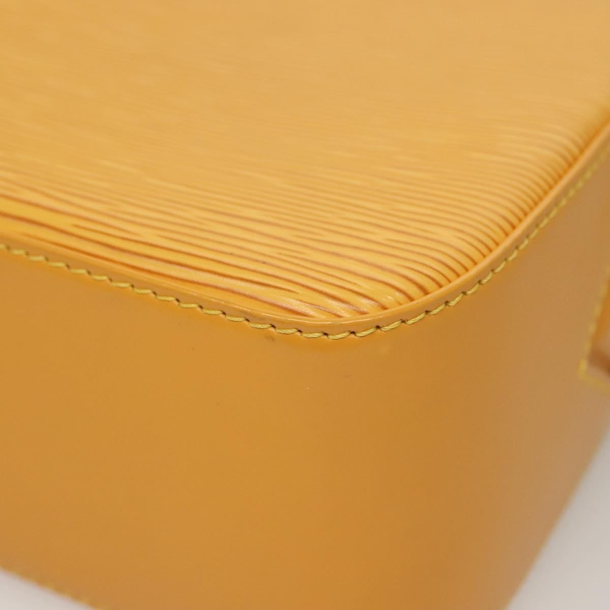Louis Vuitton Buci Handbag Epi Leather Yellow Leather Shoulder Bag Bag (Pre-Owned)
