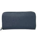 Prada Saffiano Wallet Leather Navy Leather Wallets Accessory (Pre-Owned)