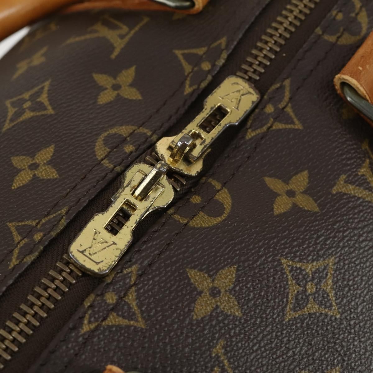 Louis Vuitton Keepall Bag Monogram Canvas Brown Canvas Travel Bag Bag (Pre-Owned)