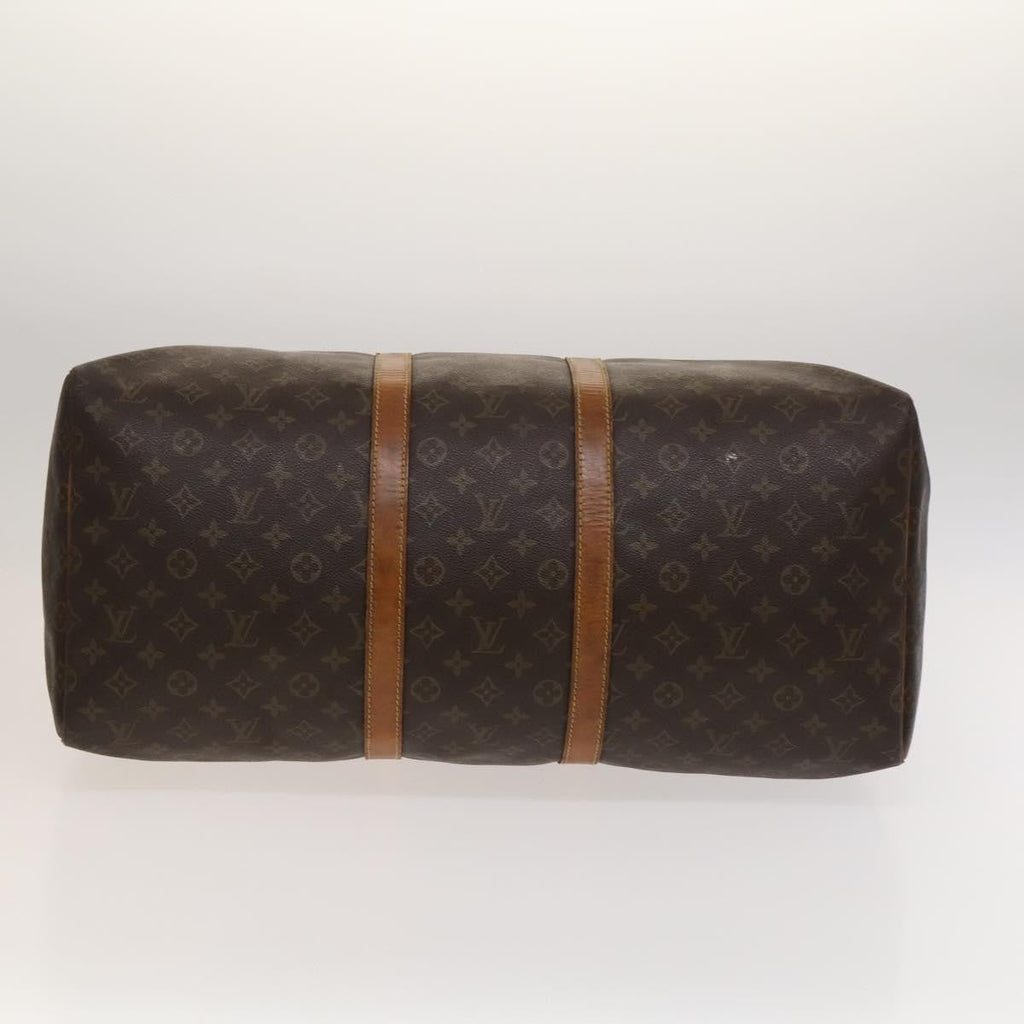 Louis Vuitton Keepall Bag Monogram Canvas Brown Canvas Travel Bag Bag (Pre-Owned)