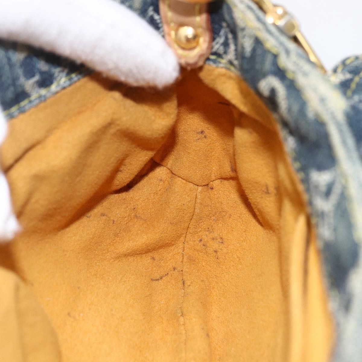 Louis Vuitton Pleaty Raye Handbag Striped Monogram Denim Blue Denim_Jeans Shoulder Bag Bag (Pre-Owned)