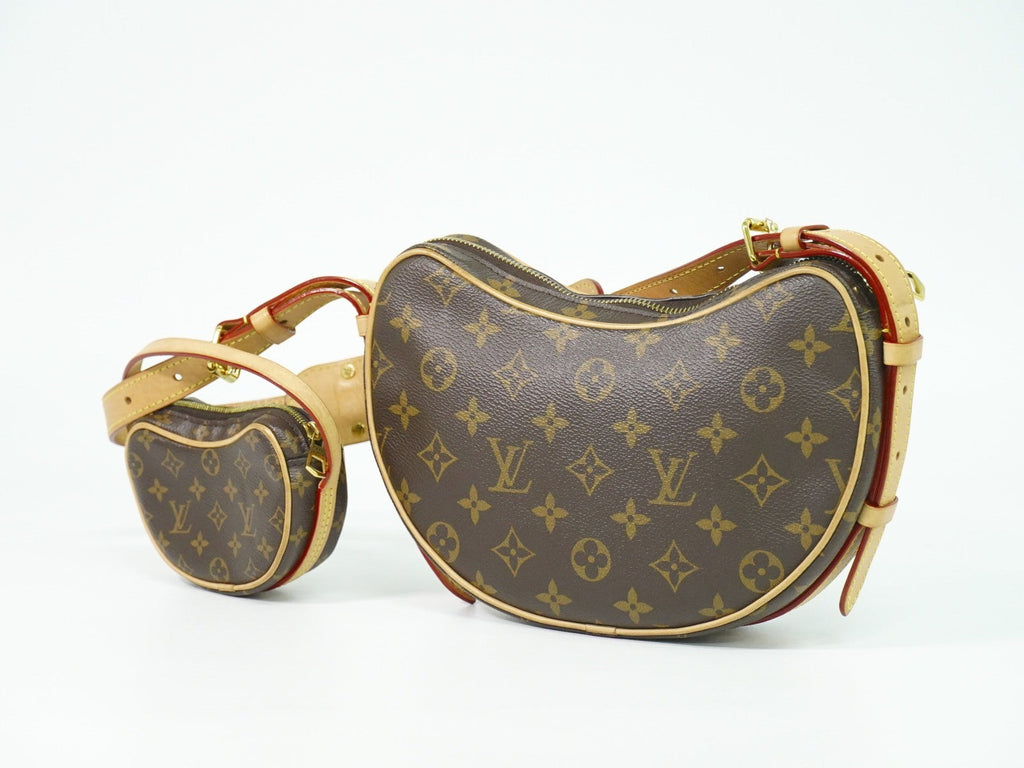 Louis Vuitton Croissant Handbag Monogram Canvas Brown Canvas Shoulder Bag Bag (Pre-Owned)