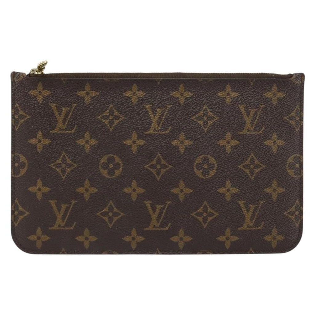 Louis Vuitton Neverfull Pochette Monogram Canvas Brown Canvas Clutche & Pouche Bag (Pre-Owned)