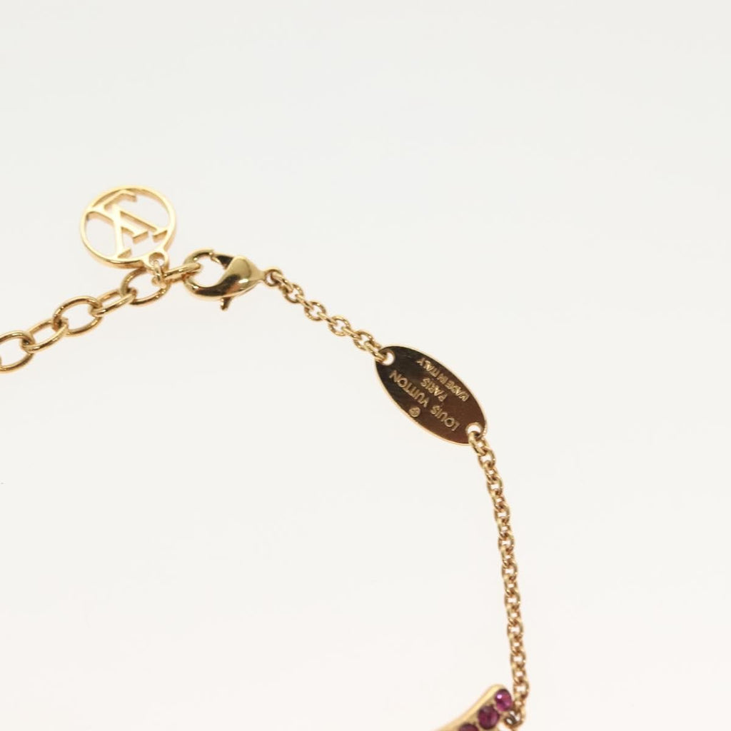 Louis Vuitton Essential V California Dreaming Bracelet Metal With Crystals Gold Metal Bracelet Jewelry (Pre-Owned)