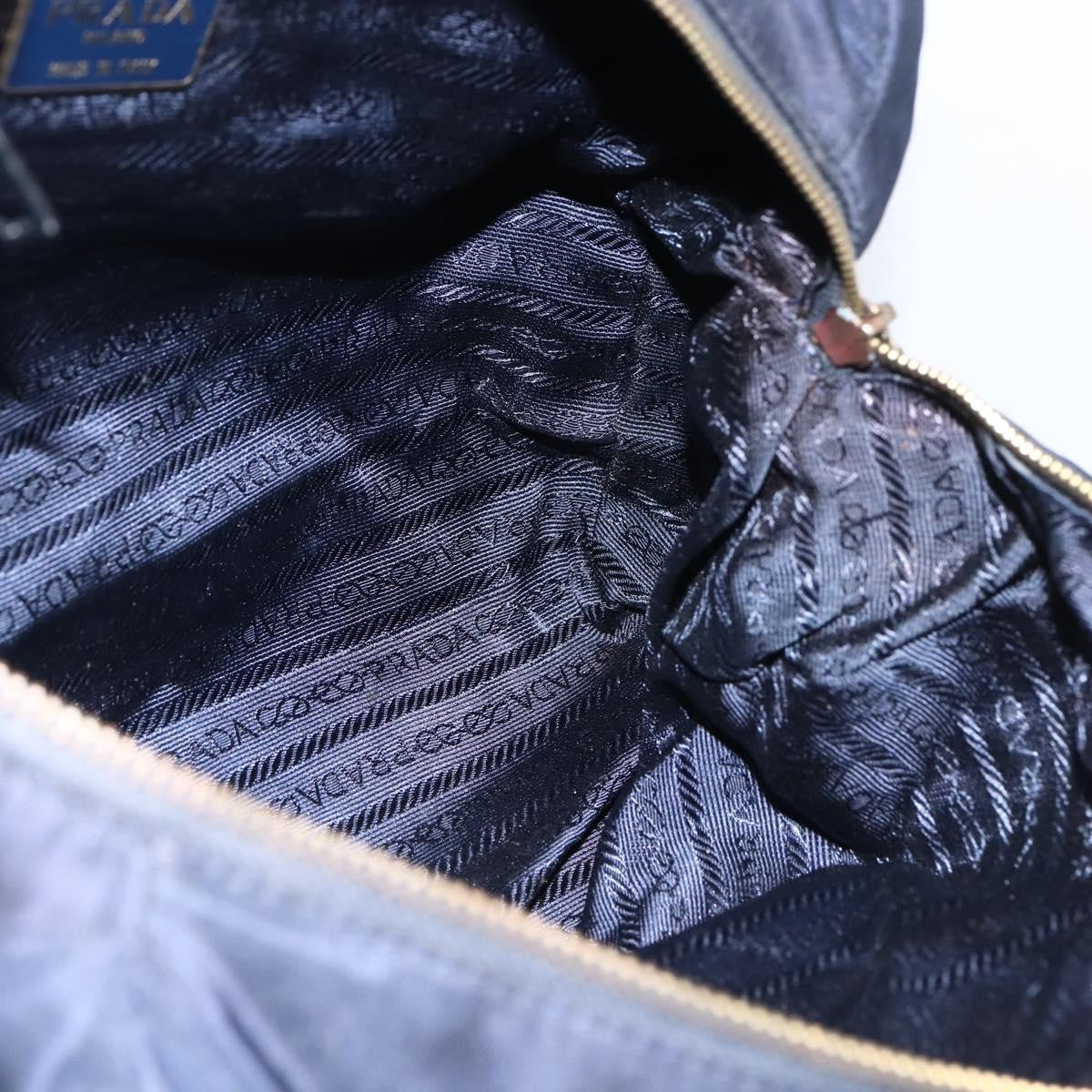 Prada Re-Edition 1995 Chain Tote Quilted Re-Nylon Navy Nylon Shoulder Bag Bag (Pre-Owned)