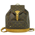 Louis Vuitton Vintage Montsouris Backpack Monogram Canvas Brown Canvas Backpack Bag (Pre-Owned)