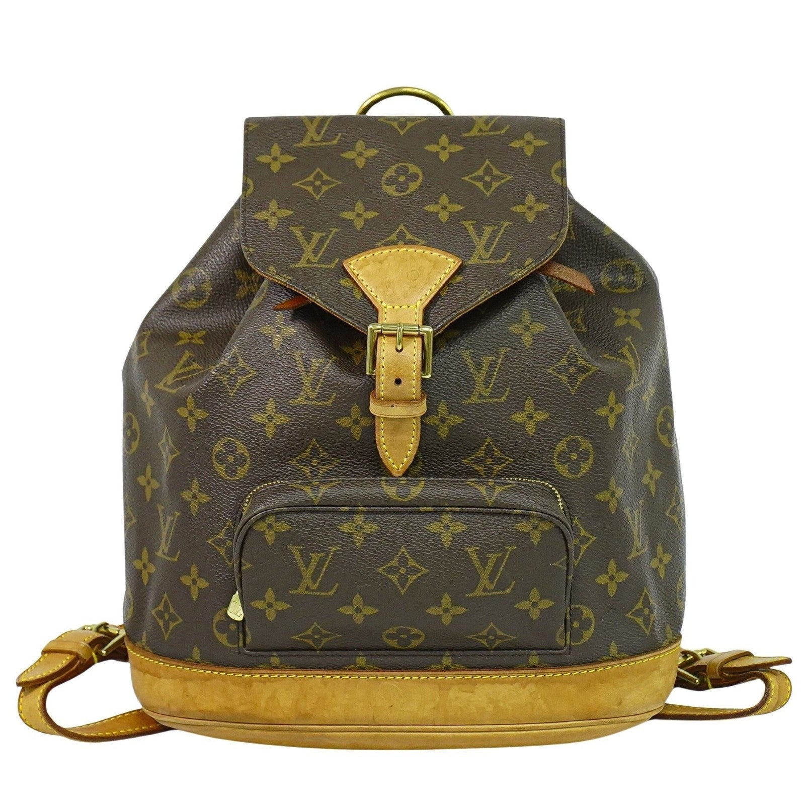Louis Vuitton Vintage Montsouris Backpack Monogram Canvas Brown Canvas Backpack Bag (Pre-Owned)