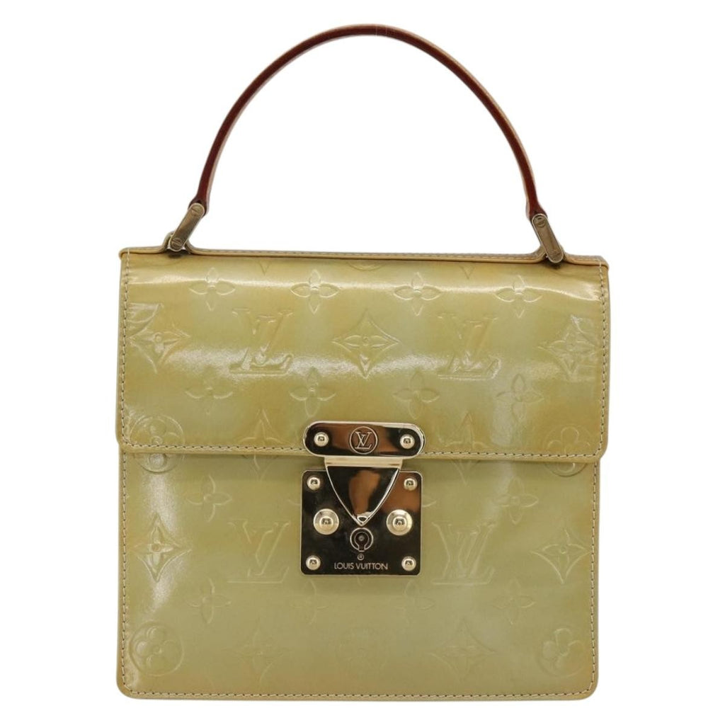 Louis Vuitton Spring Street Nm Handbag Patent Leather Gray Patent_Leather Handbag (Pre-Owned)