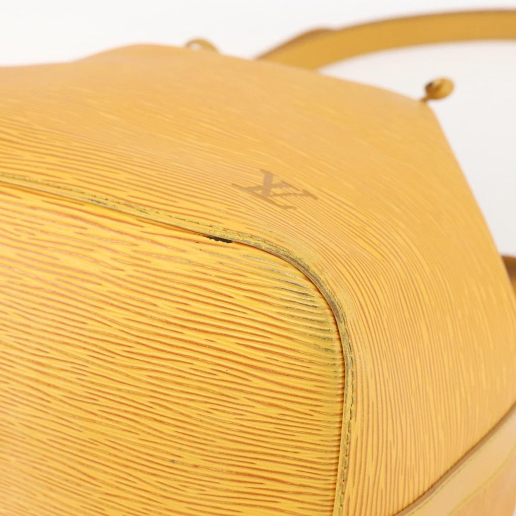 Louis Vuitton Petit Noe Handbag Epi Leather Yellow Leather Shoulder Bag Bag (Pre-Owned)