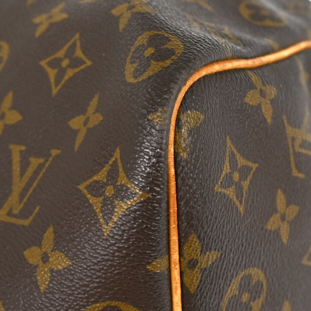 Louis Vuitton Keepall Bag Monogram Canvas Brown Canvas Travel Bag Bag (Pre-Owned)