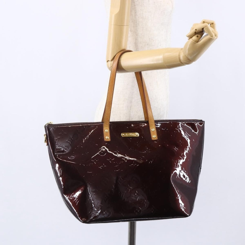 Louis Vuitton Bellevue Handbag Monogram Vernis Purple Patent_Leather Tote Bag Bag (Pre-Owned)
