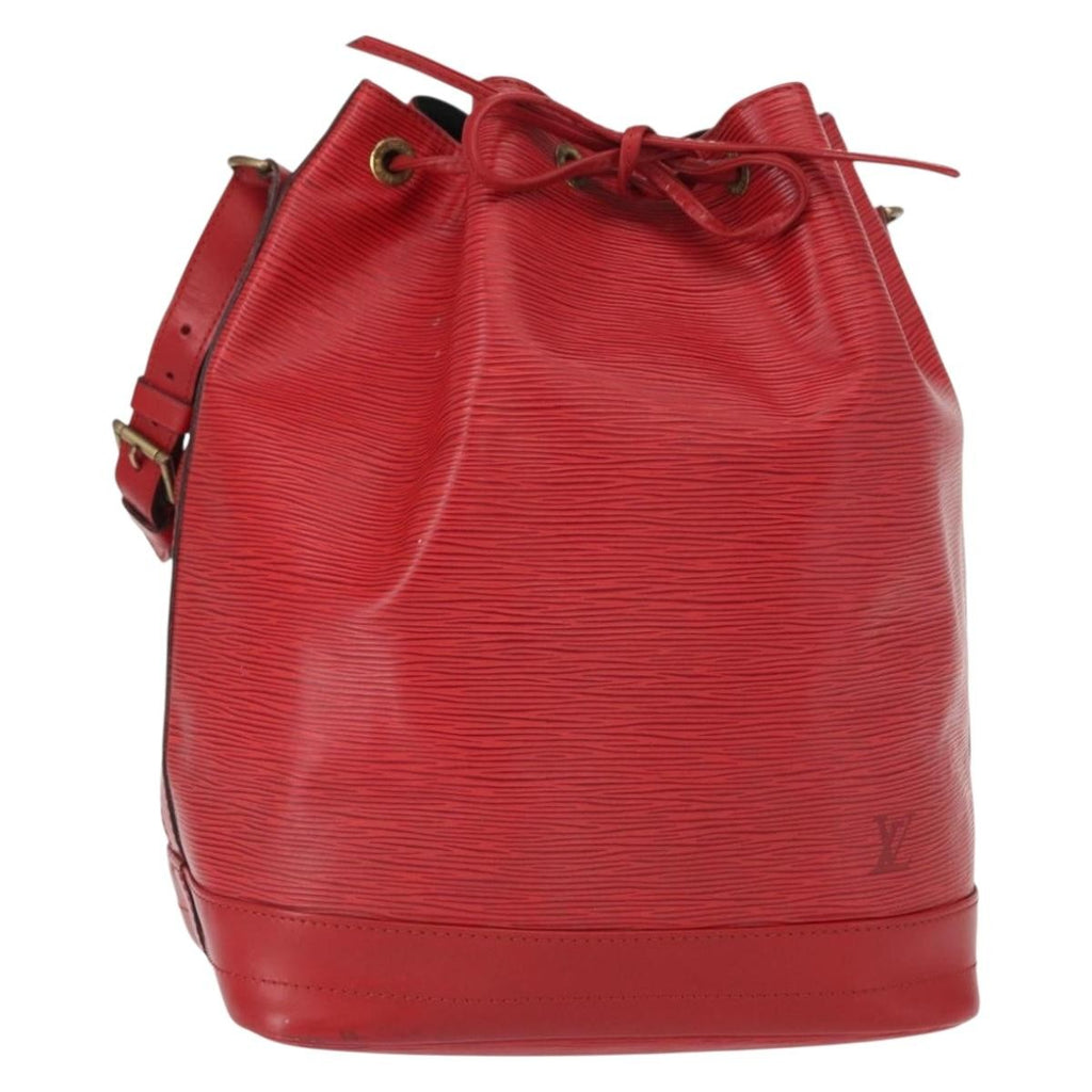 Louis Vuitton Noe Handbag Epi Leather Red Leather Shoulder Bag Bag (Pre-Owned)