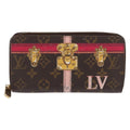 Louis Vuitton Zippy Wallet Canvas Brown Canvas Wallets Accessory (Pre-Owned)