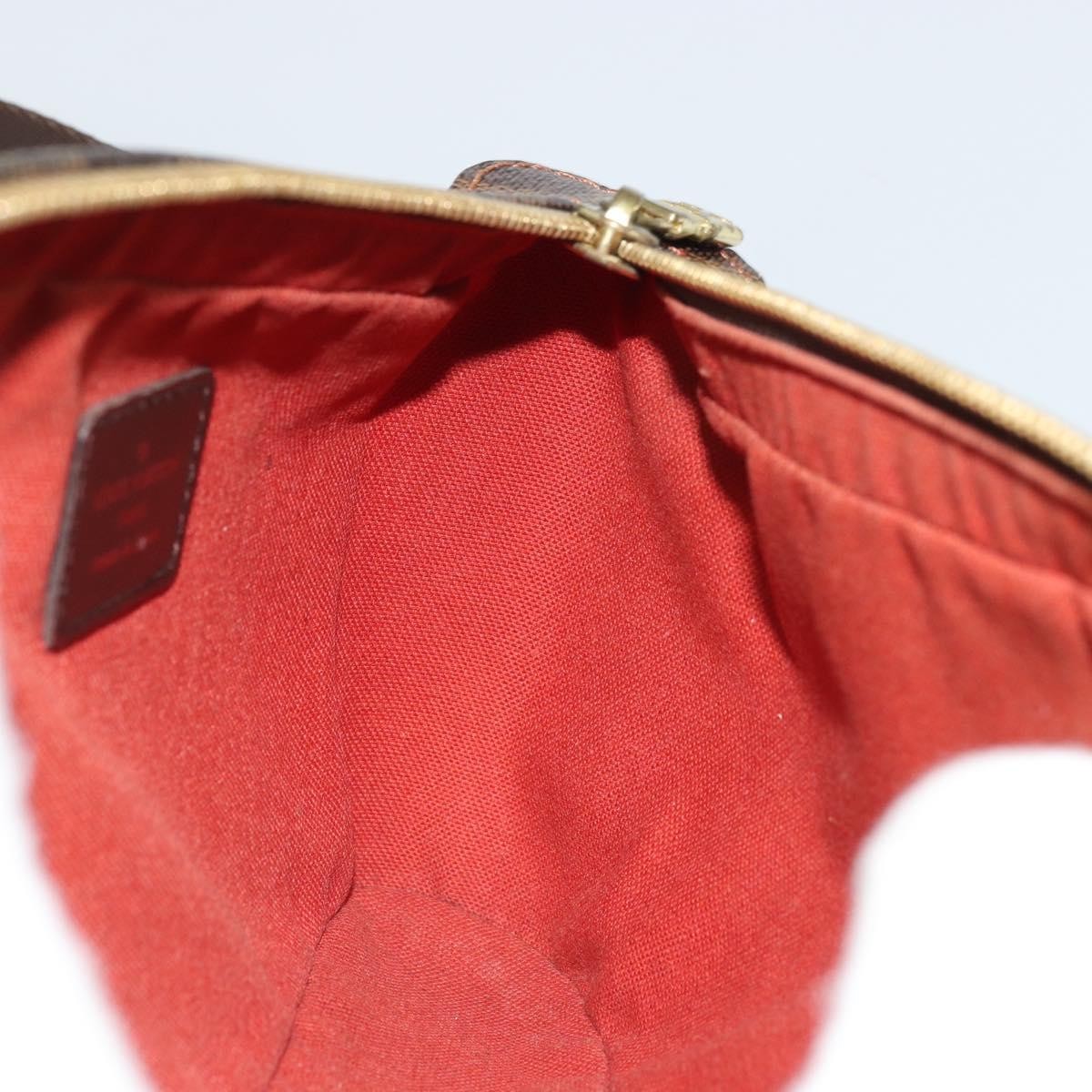 Louis Vuitton Geronimos Waist Bag Damier Brown Canvas Shoulder Bag Bag (Pre-Owned)