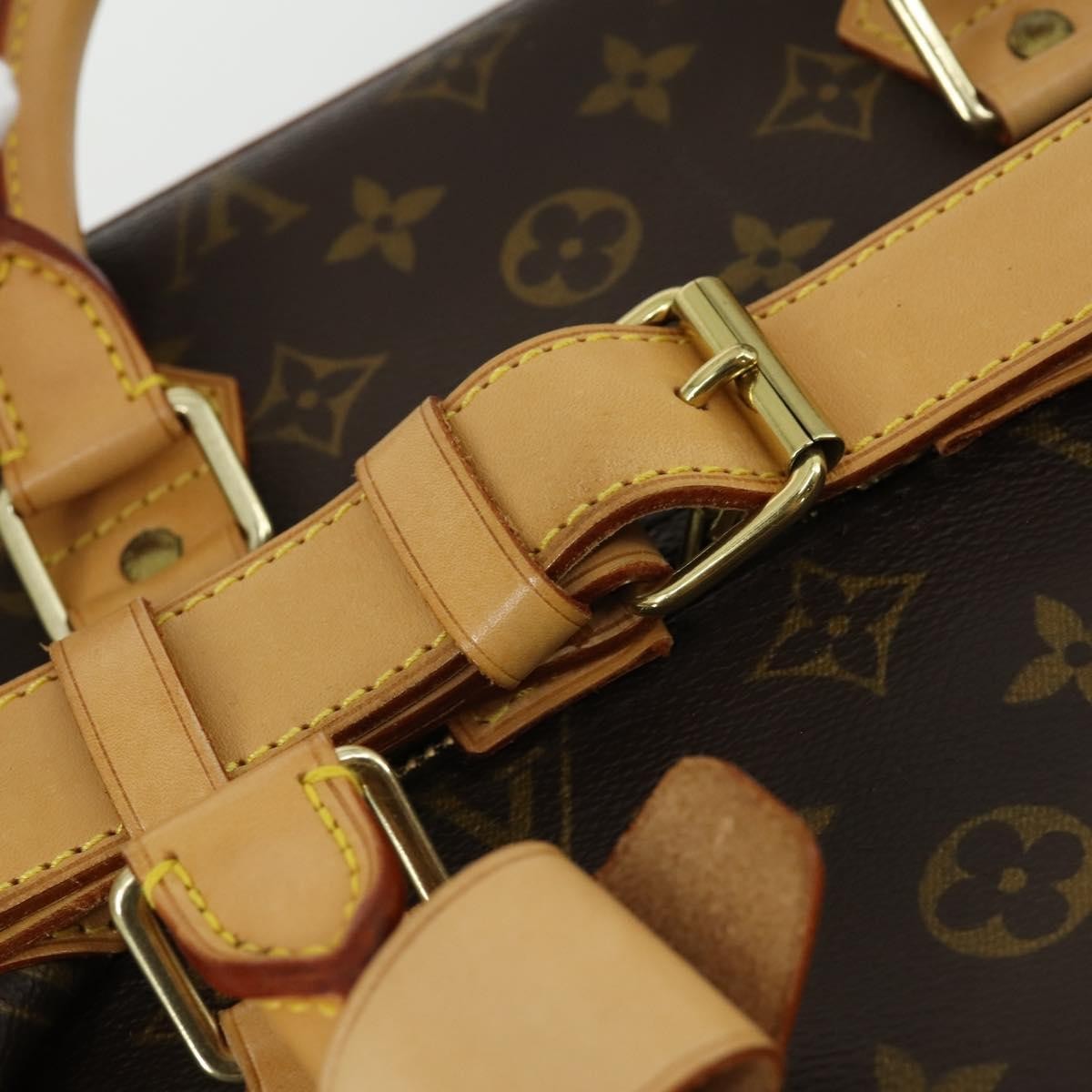 Louis Vuitton Cruiser Handbag Monogram Canvas Brown Canvas Travel Bag Bag (Pre-Owned)