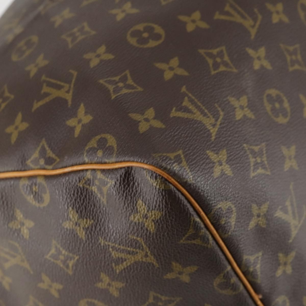 Louis Vuitton Keepall Bag Monogram Canvas Brown Canvas Travel Bag Bag (Pre-Owned)
