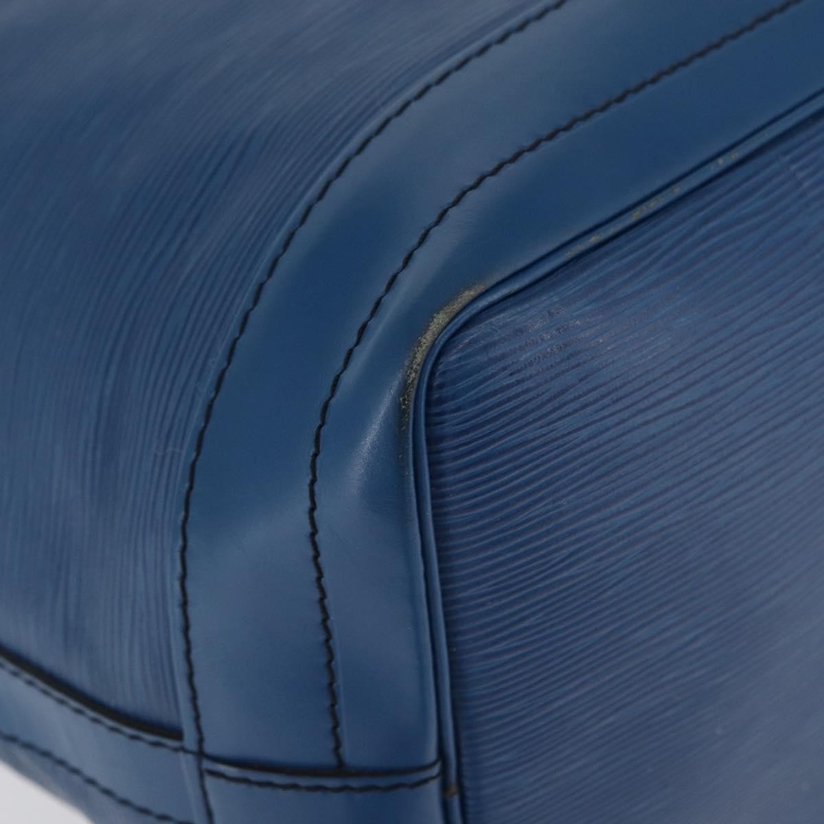Louis Vuitton Petit Noe Nm Handbag Epi Leather Blue Leather Shoulder Bag Bag (Pre-Owned)