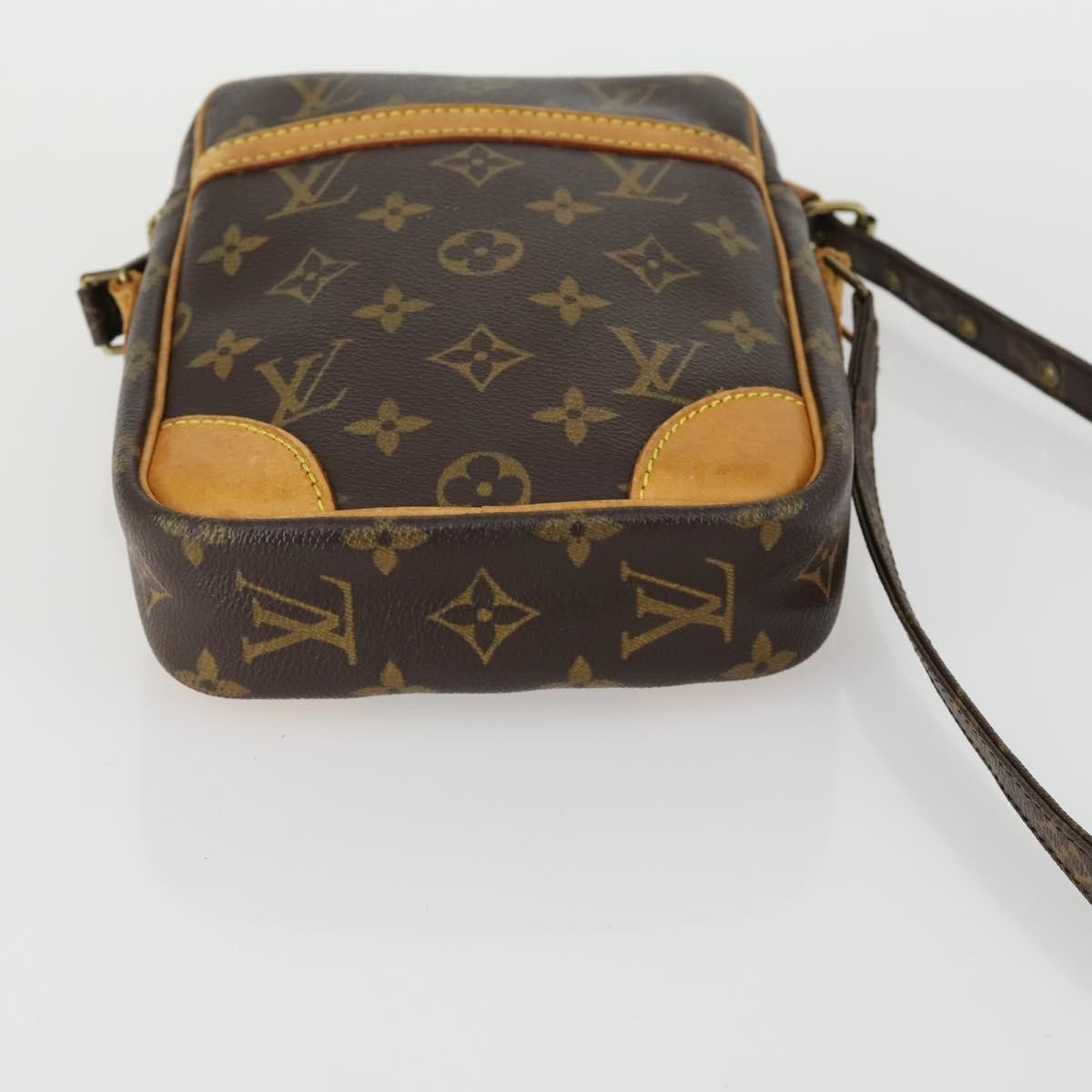 Louis Vuitton Danube Handbag Monogram Canvas Brown Canvas Shoulder Bag Bag (Pre-Owned)