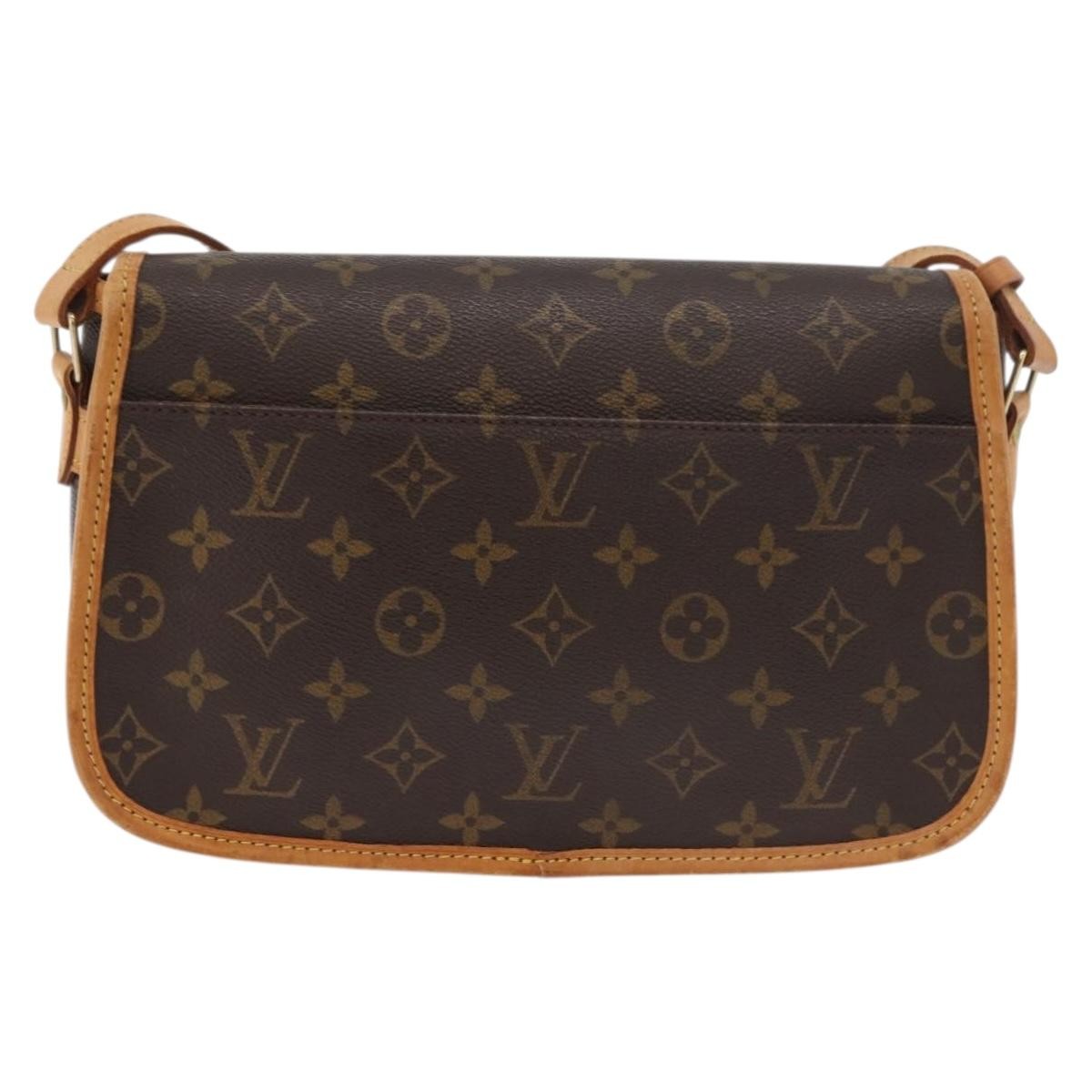 Louis Vuitton Sologne Handbag Monogram Canvas Brown Canvas Shoulder Bag Bag (Pre-Owned)
