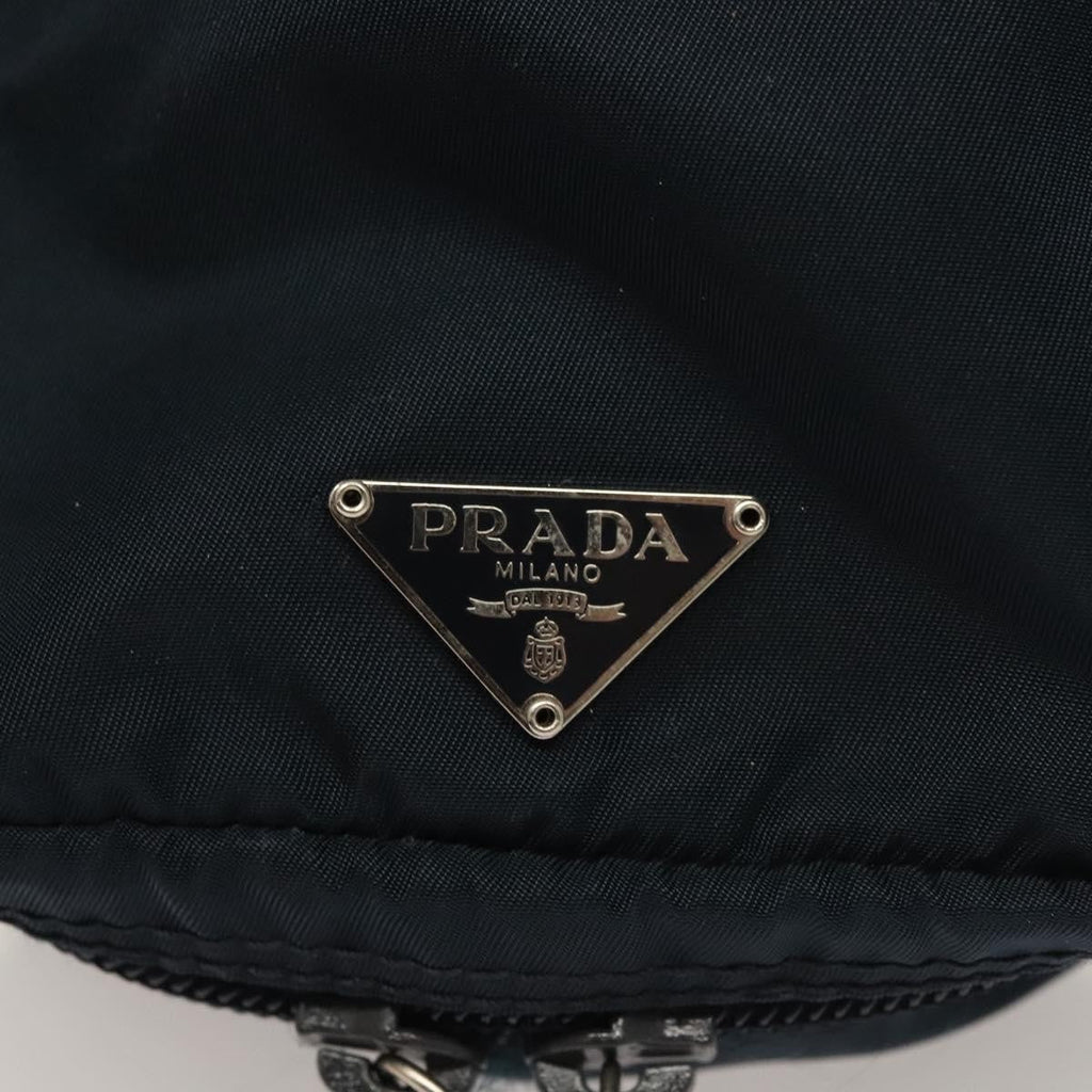 Prada Zip Around Toiletry Bag Tessuto Navy Nylon Clutche & Pouche Bag (Pre-Owned)