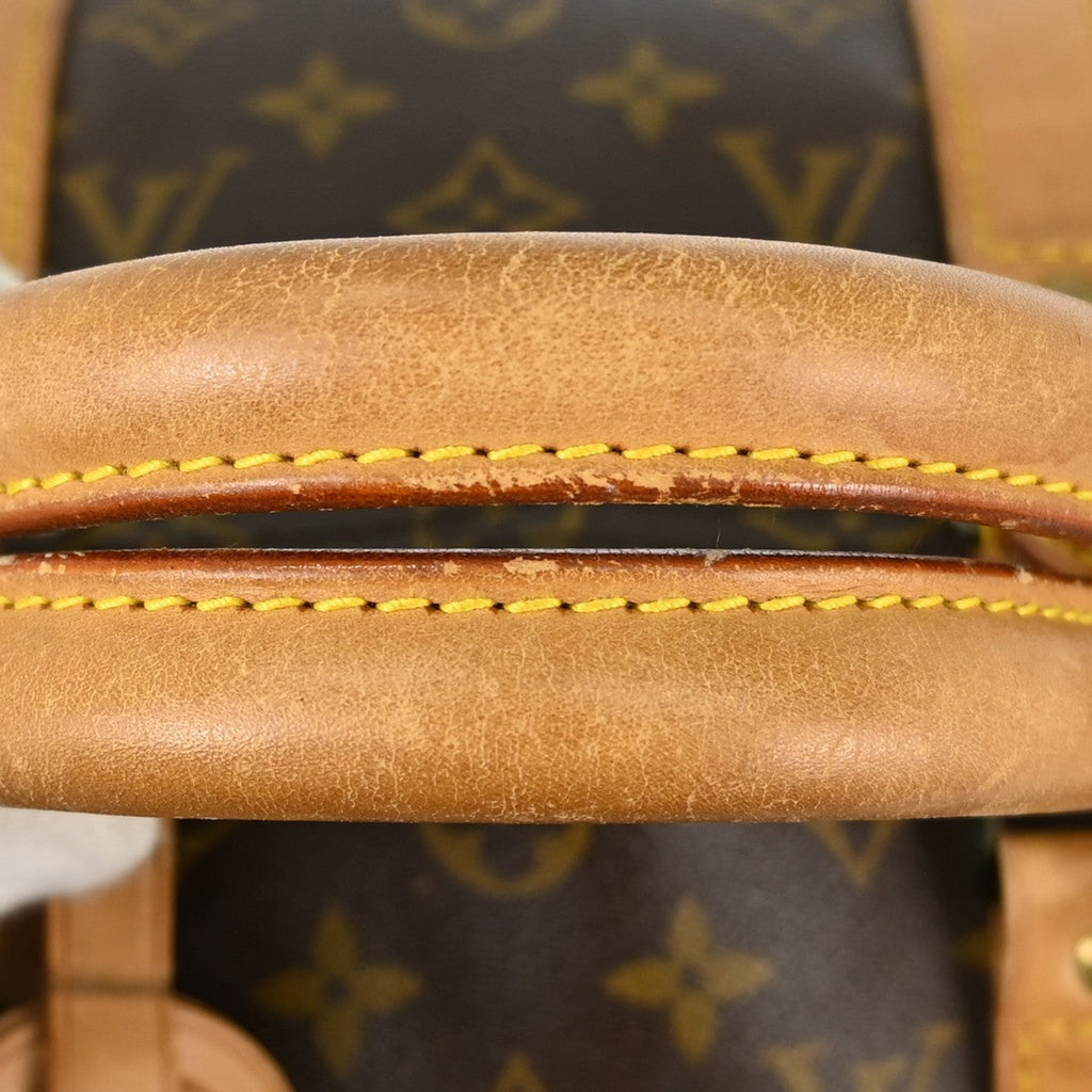Louis Vuitton Keepall Bag Monogram Canvas Brown Canvas Travel Bag Bag (Pre-Owned)