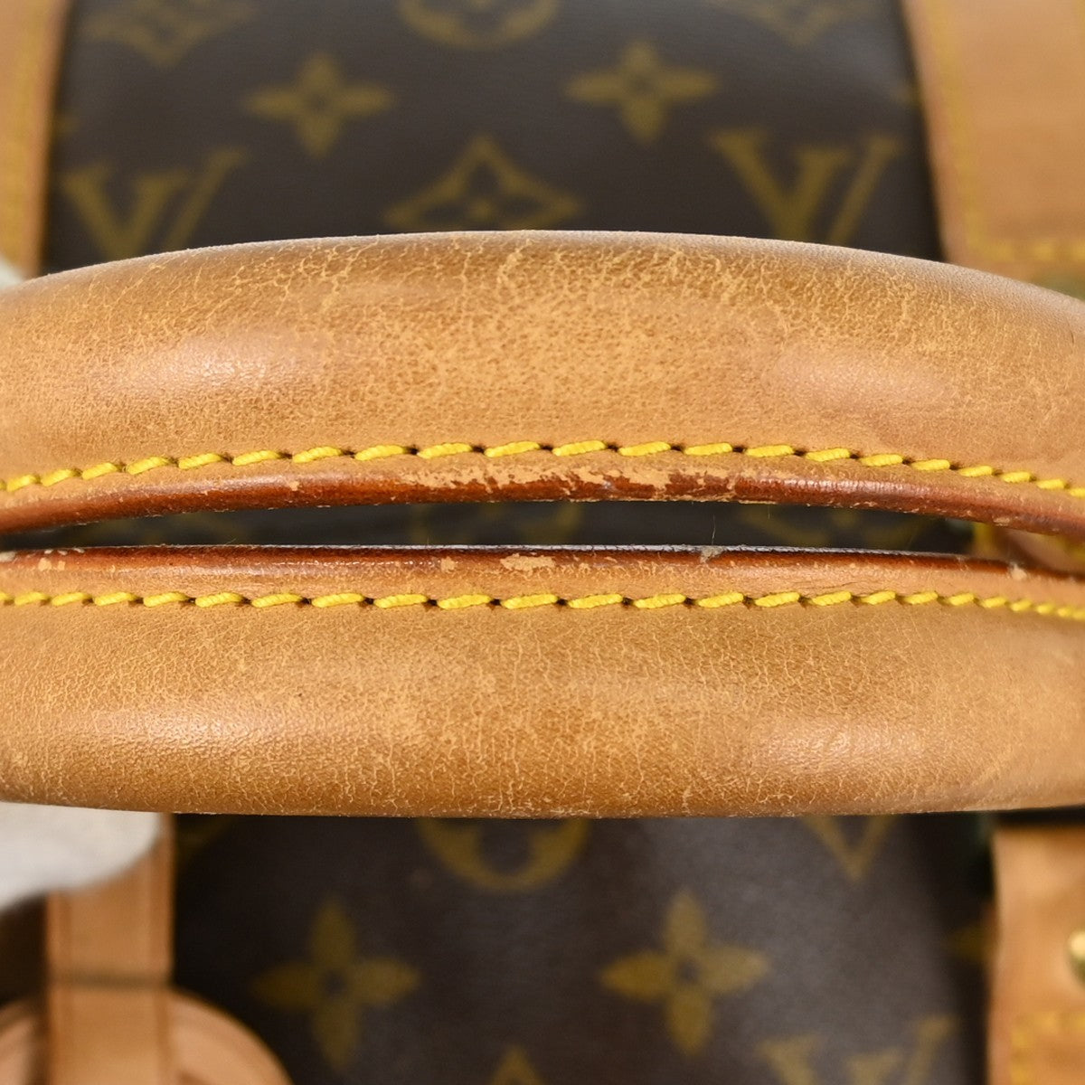 Louis Vuitton Keepall Bag Monogram Canvas Brown Canvas Travel Bag Bag (Pre-Owned)