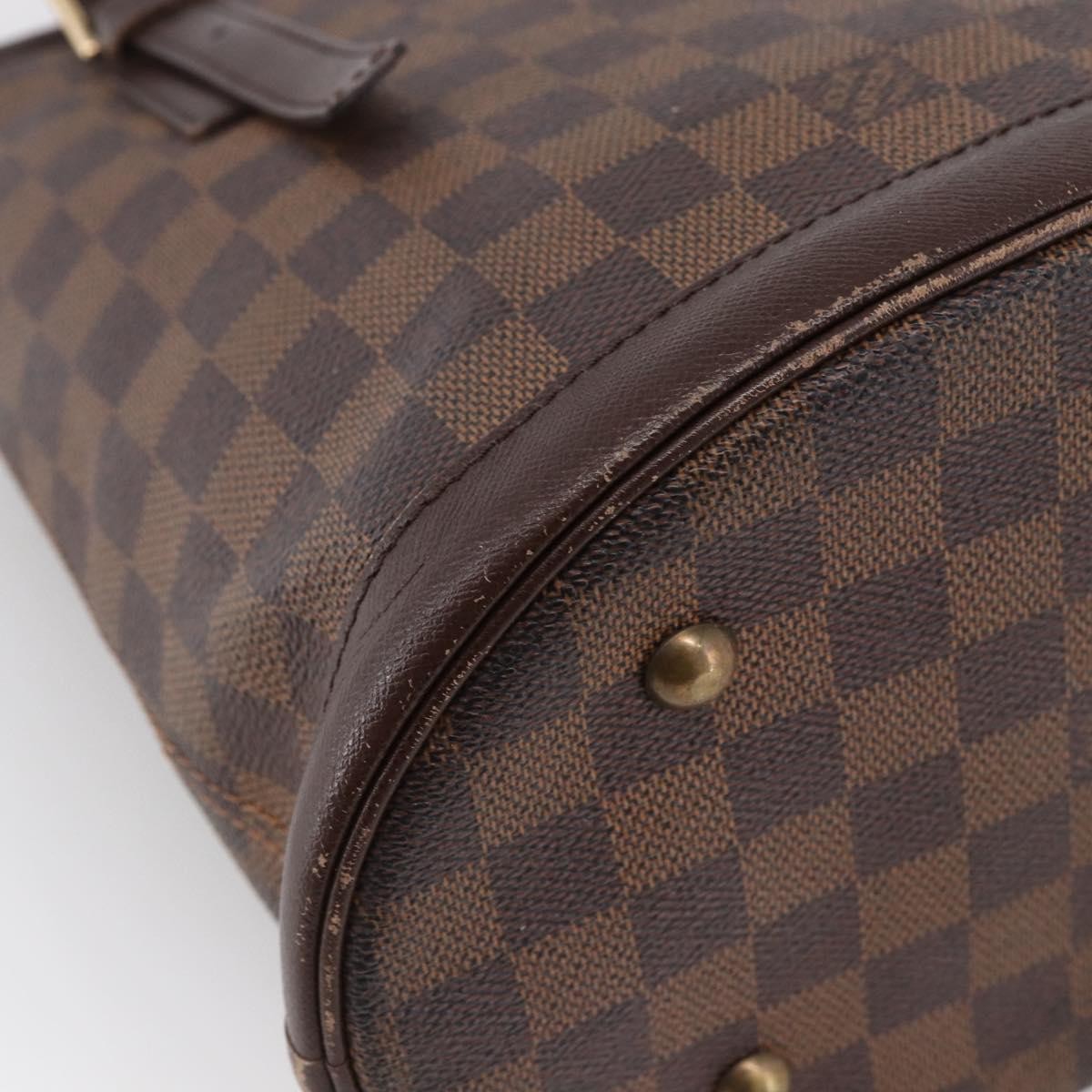 Louis Vuitton Marais Bucket Bag Damier Brown Canvas Shoulder Bag Bag (Pre-Owned)