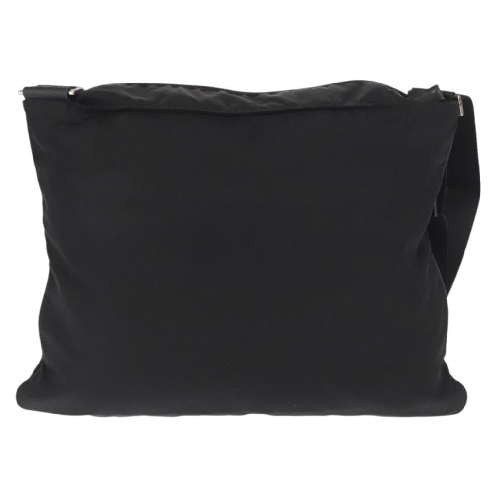 Prada Front Pocket Messenger Bag Tessuto Black Nylon Shoulder Bag Bag (Pre-Owned)