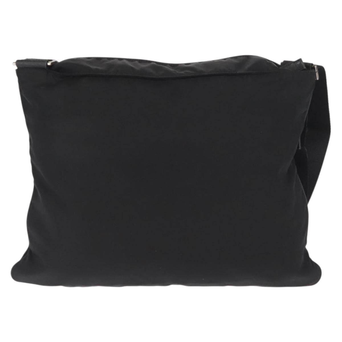 Prada Front Pocket Messenger Bag Tessuto Black Nylon Shoulder Bag Bag (Pre-Owned)