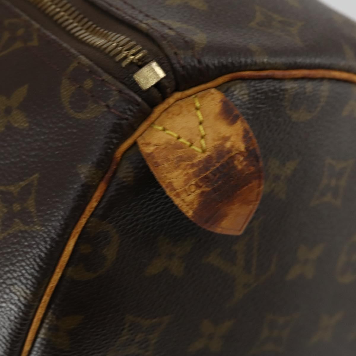 Louis Vuitton Keepall Bag Monogram Canvas Brown Canvas Travel Bag Bag (Pre-Owned)