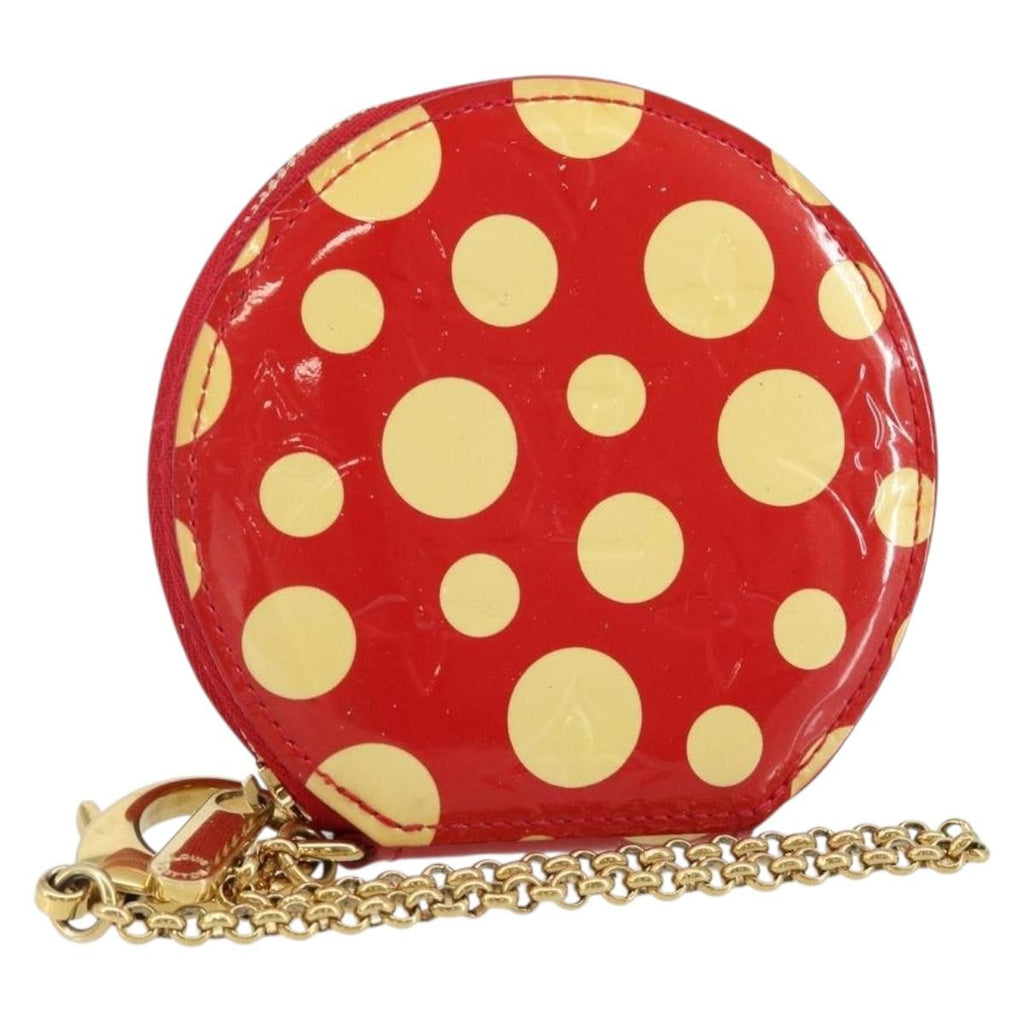 Louis Vuitton Boite Chapeau Coin Purse Patent Leather Red Patent_Leather Wallets Accessory (Pre-Owned)